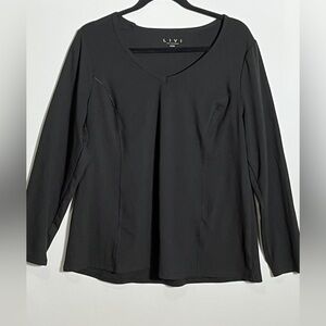 LIVI Active Lane Bryant Long-Sleeve Wicking Performance Tee 14/16